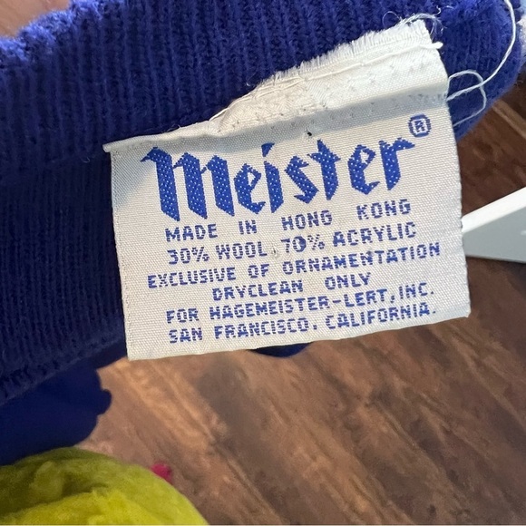 3/$30 🍂 Meister Vintage Purple Knit Embroidered Cottage Core Sweater - Picture 7 of 7